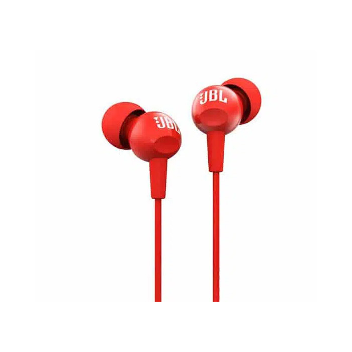 אוזניות JBL C100 3.5 IN-EAR + מיק אדום