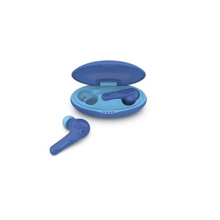 אוזניות לילדים Belkin SOUNDFORM NANO TWS עם עוצמה מופחתת כחול