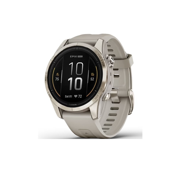 שעון חכם Garmin EPIX PRO(g2)42mm Saph Cream Gold SS FrGry/LtSnd EMEA