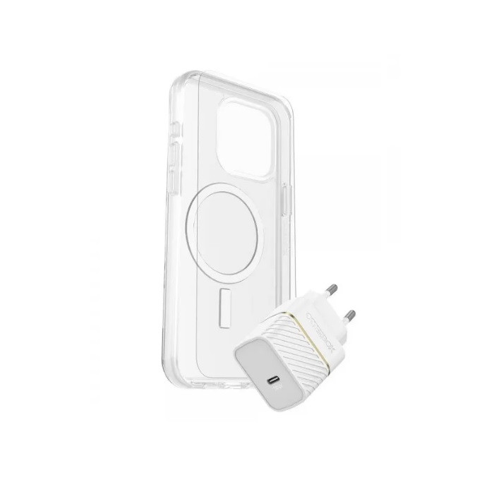 קיט אביזרים KIT Otter iPhone 15 Pro Max(30w&S.Clear MagSafe&PremiumGlas