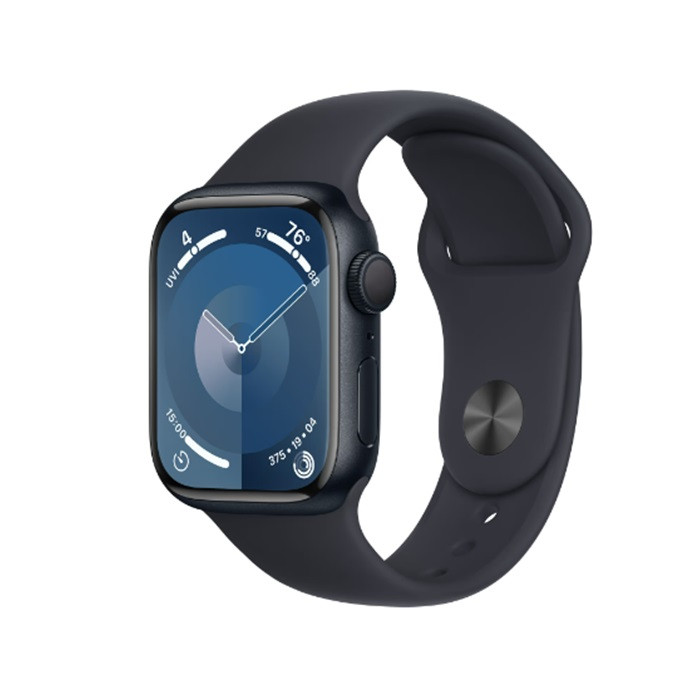 שעון חכם Apple Watch Series 9 GPS 41mm Midnight Aluminium Case with Midnight Sport Band - S/M