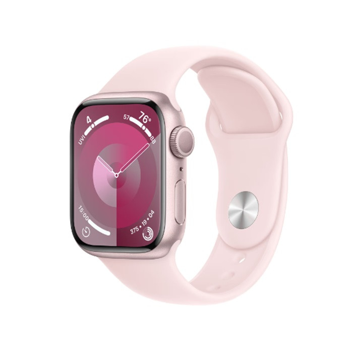 שעון חכם Apple Watch Series 9 GPS 41mm Pink Aluminium Case with Light Pink Sport Band - M/L