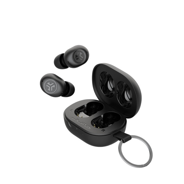 אוזניות אלחוטיות JBuds mini TWS קומפקטיות מעוצבות שחור JLAB