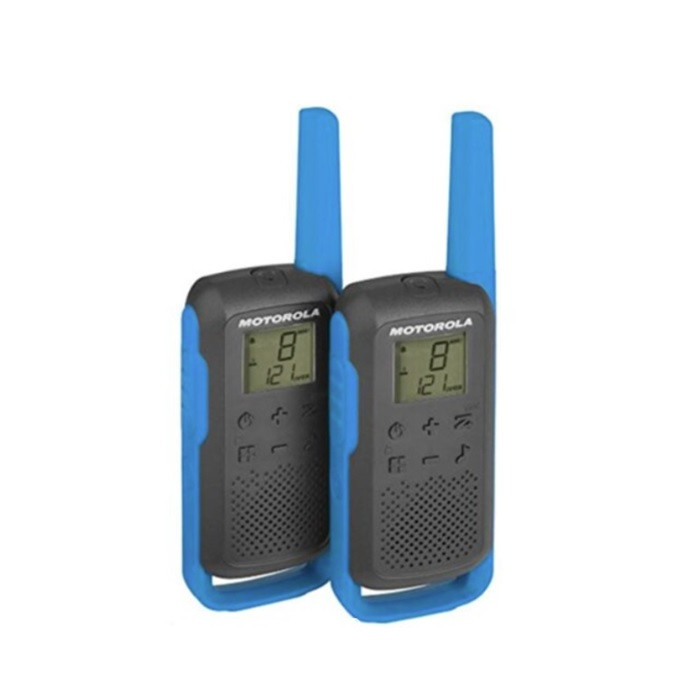 זוג מכשירי ווקי טוקי 16 ארוצים Motorola T62 8km כחול