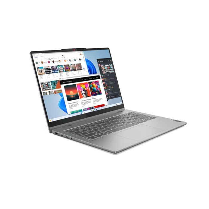 מ.נייד Lenovo IP 5 2-in-1 14IRU9 Intel Core 5 120U 16GB 512GB 14.0 WUXGA Win11 Luna Grey 3Y OS