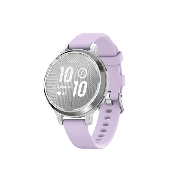 שעון ספורט חכם GARMIN Lily 2 Active Silver with Purple Jasmine Silicone Band