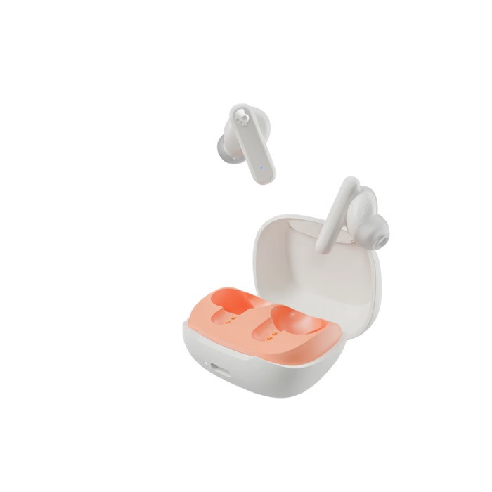 אוזניות אלחוטיות SkullCandy Smokin Buds לבן/כתום