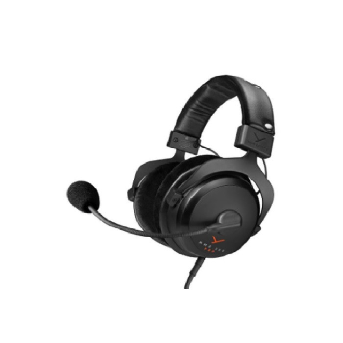 אוזניות GAMING חוטיות open Cardioid microphone velour ear pads שחור Beyerdynamic