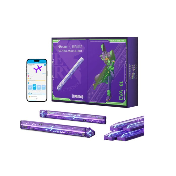 מנורת קיר Govee x Evangelion Gaming Wall Lights 6+2