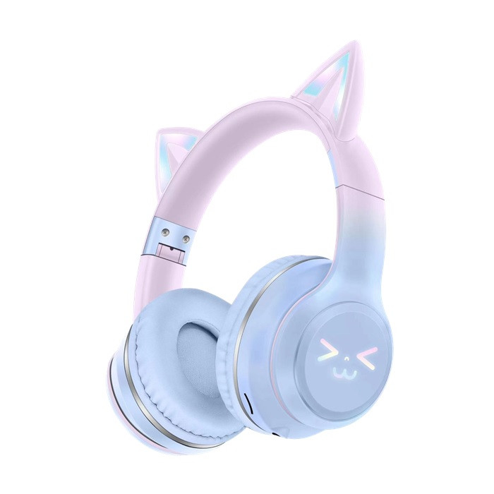 אוזניות קשת אלחוטיות ENERGY Junior EG300 BT Purple-Pink