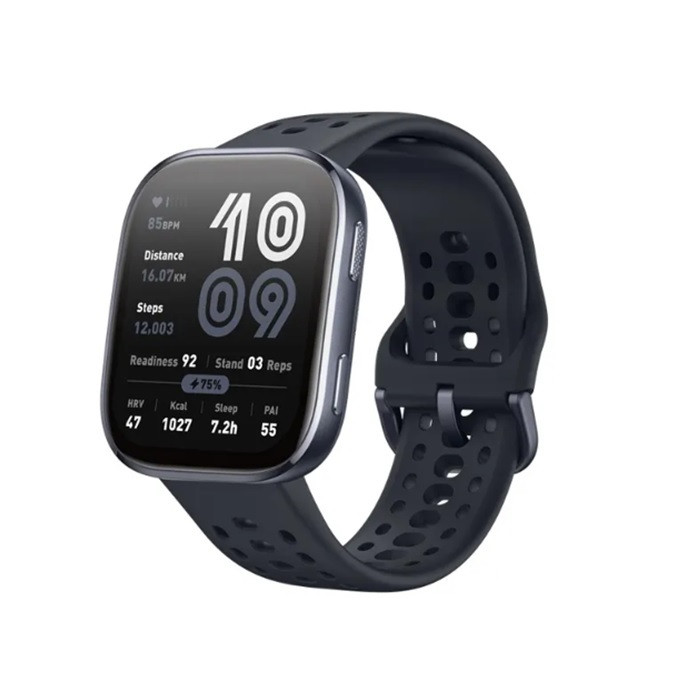 שעון חכם BIP 6 עמיד למים מסך AMOLED שחור פחם AMAZFIT