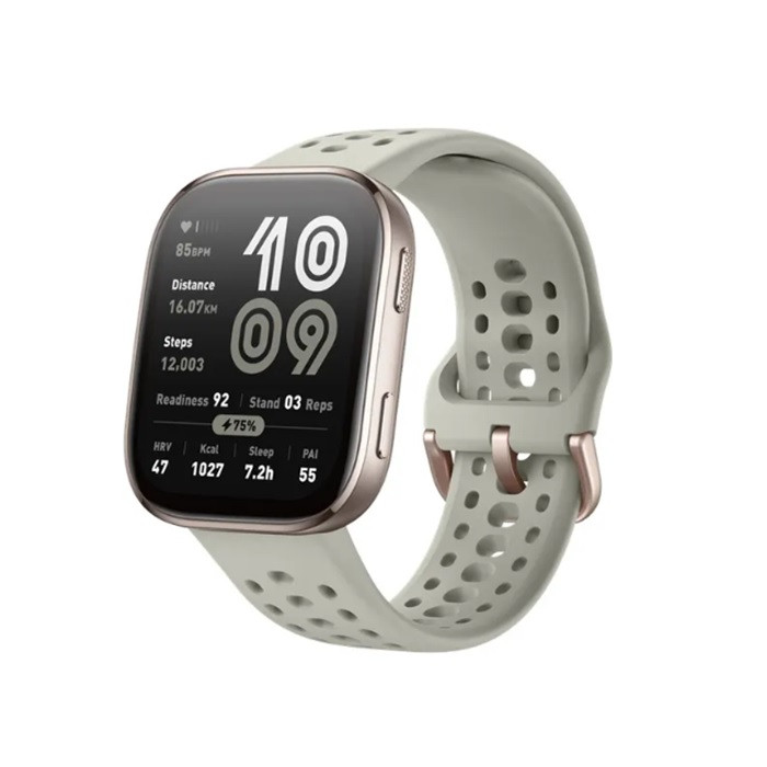 שעון חכם BIP 6 עמיד למים מסך AMOLED אפור אבן AMAZFIT
