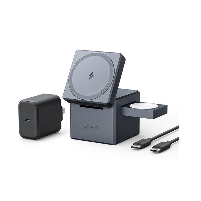 מעמד טעינה 3 ב 1 (טלפון+שעון+אוזניות) Anker 3-in-1 MagSafe