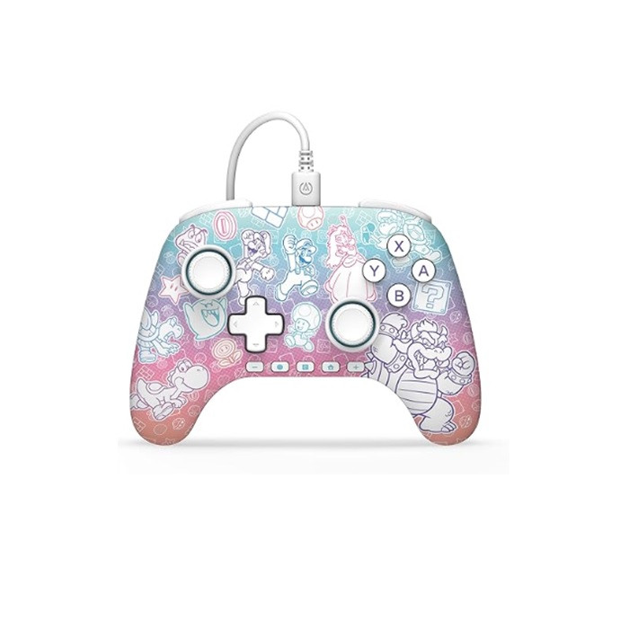 בקר NINTENDO PowerA Advantage Wired Controller for NSW2- Mushroom Kingdo