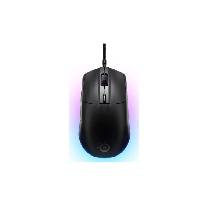 עכבר חוטי עיצוב ארגונומי קל משקל Rival 3 Gen 2 שחור STEELSERIES