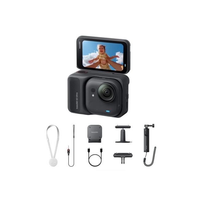 מצלמה Insta360 GO Ultra Creator Bundle Black וקיט אביזרים