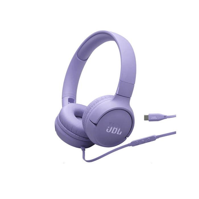 אוזניות קשת  TYPE C  JBL TUNE T520 סגול