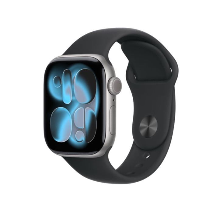 שעון Apple Watch series 11 GPS 42mm Space Grey Aluminium Case with Black Sport Band M/L