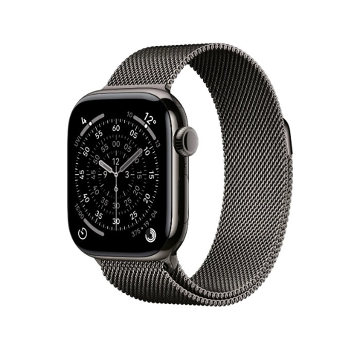 שעון Apple Watch series 11 GPS +Cellular 42mm Slate Titanium Case with Slate Milanese Loop