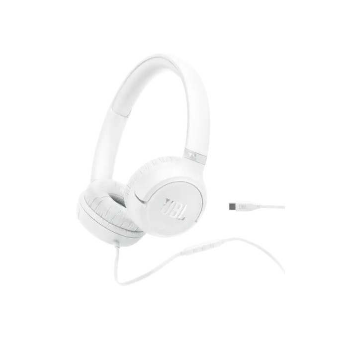 אוזניות קשת JBL TUNE 530 TYPE C לבן