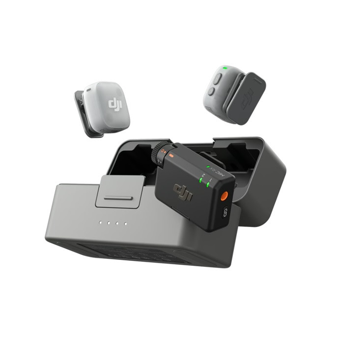 מיקרופון אלחוטי (Dji Mic Mini 2 (2 TX + 1 RX + Charging Case