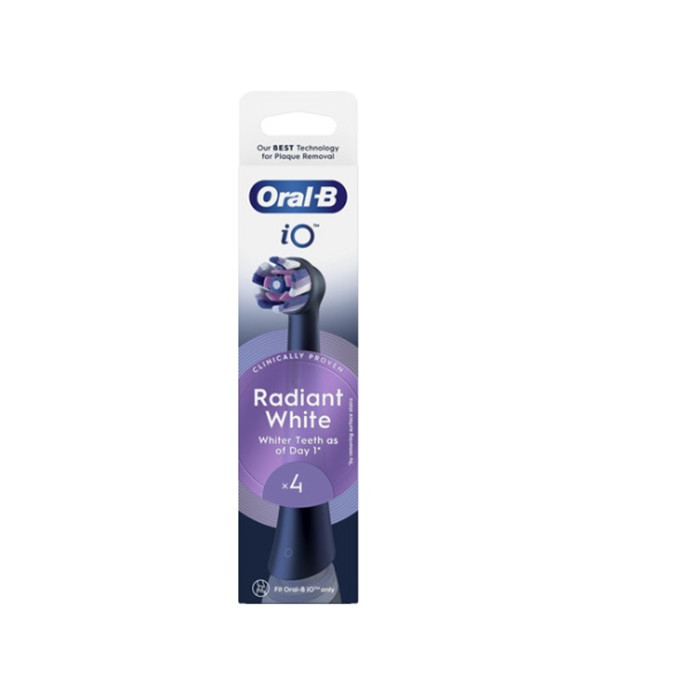 ראש חשמלי 4 יח' (שחור) **Oral-B iO Radiant White
