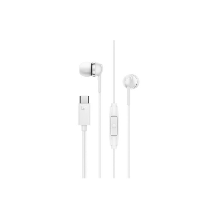 אוזניות חוטיות לבן USB-C In Ear מיק Sennheiser CX 80UW