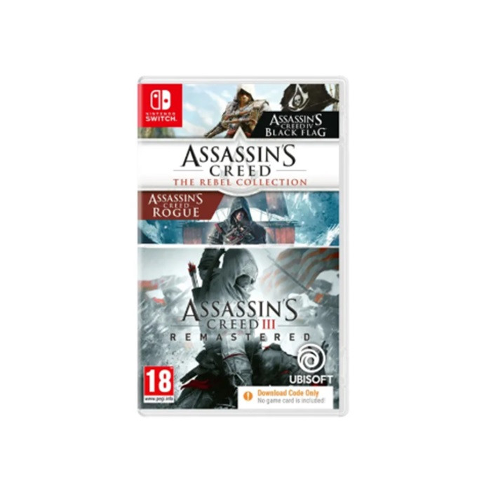 משחק ASSASSIN'S CREED THE REBEL COLLECTION + ASSASSIN'S CREED III CODE IN A BOX NINTENDO SWITCH