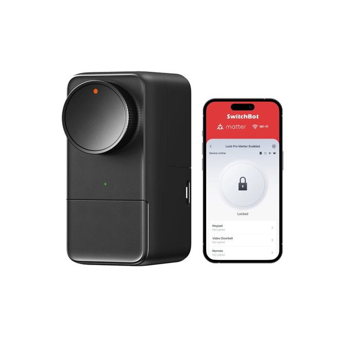 מנעול חכם כולל+SwitchBot Lock Pro Matter Enabled W8102000 WI-FI