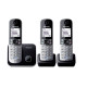 טלפון אלחוטי + 2 שלוחות PANASONIC KX-TG6813MBB