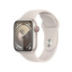 שעון חכם Apple Watch Series 9 GPS + Cellular 45mm Starlight Aluminium Case with Starlight Sport Band - M/L