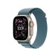 שעון Apple Watch Ultra 3  GPS +Cellular  49mm Natural Titanium Case with Light Blue Alpine Loop Large