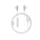 אוזניות חוטיות ACEFAST L15 iP wired earphones with mic white